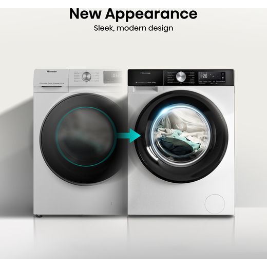 Hisense 8Kg / 5Kg Washer Dryer - White - Annotation - New appearance shot