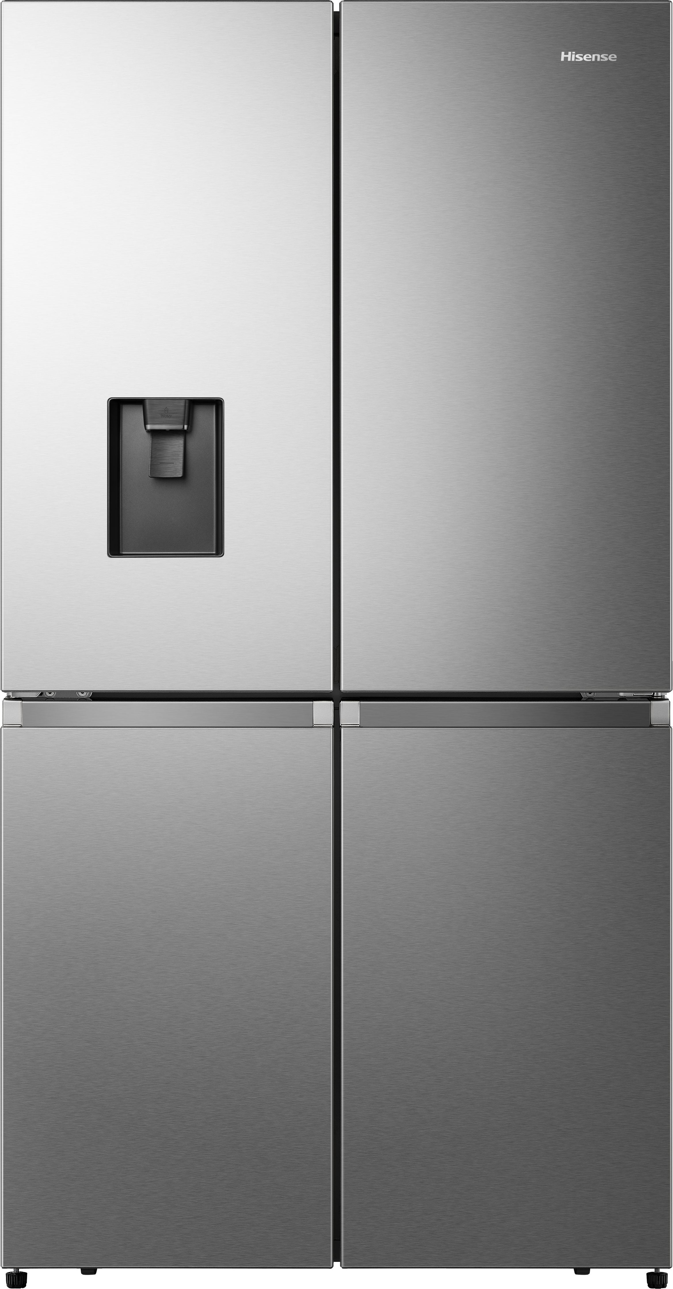 Hisense RQ758N4SWSE Wifi Connected Non-Plumbed Total No Frost American Fridge Freezer - Stainless Steel - E Rated, Stainless Steel