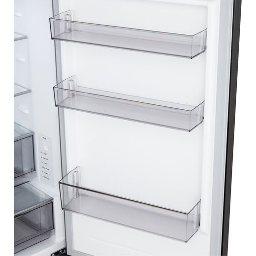 LG GBBSJ10DEP 186cm No Frost Fridge Freezer - Black - Door shelf shot