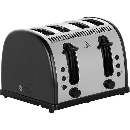 Russell Hobbs Legacy 4 Slice Polished 21303 4 Slice Toaster - Black