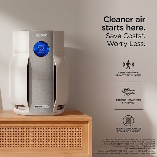 Shark HP162UK Air Purifier - annotation - save costs, worry less