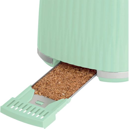 Russell Hobbs Eden 27374 Toaster - Pistachio - Crumb tray