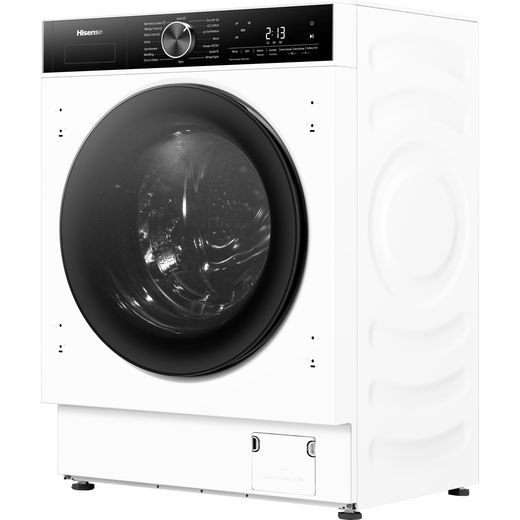 Hisense 5 Series WF90BI543BWP 9kg WiFi Connected Washing Machine with 1400 rpm - White - left perpsective shot