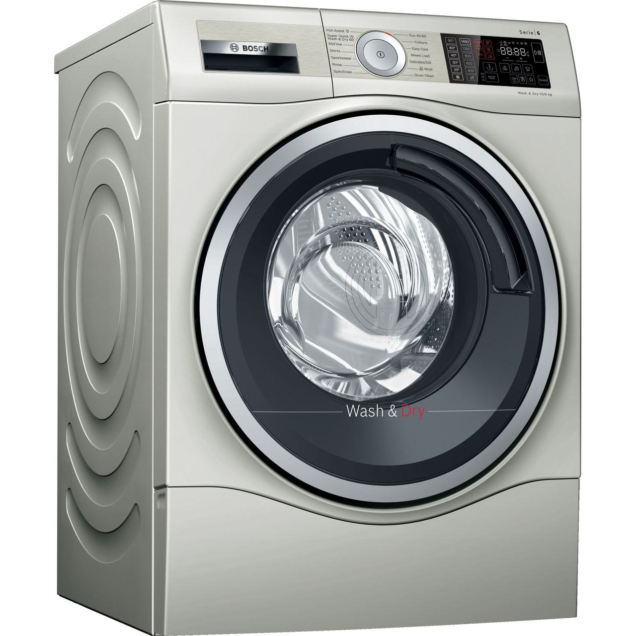 Bosch Serie 6 WDU28569GB 10Kg / 6Kg Washer Dryer with 1400 rpm – Silver