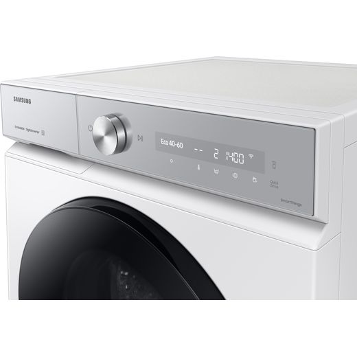 Samsung Series 8 AI Energy ecobubble™ WW11DB8B95GHU1 11kg WiFi Connected Washing Machine with 1400 rpm - White - Control panel