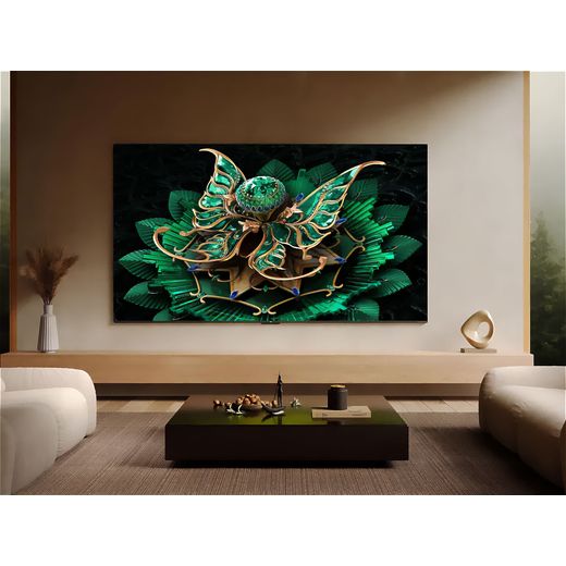 TCL C7K 50" 4K Ultra HD QLED Smart Google TV - tv in living room shot