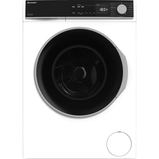 Sharp ES-NFB814AWC-EN 8Kg Washing Machine with 1400 rpm - White - C Rated
