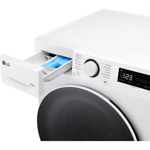 LG TurboWash™ / 6Kg Washer Dryer - White - Detergent drawer shot