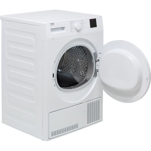 Beko 8Kg Condenser Tumble Dryer - White - Door open