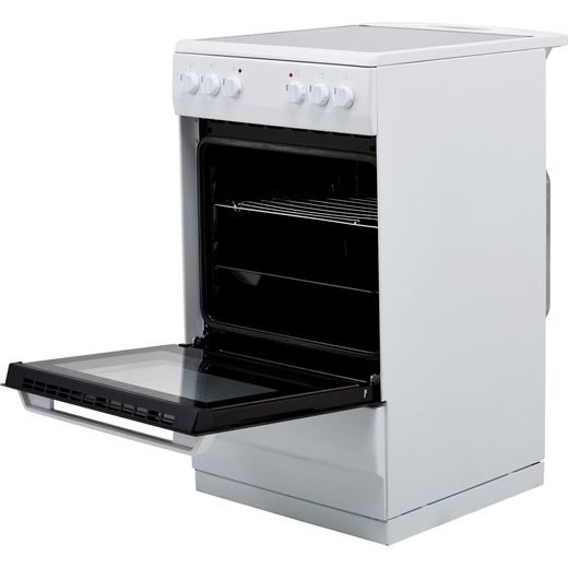Amica 50cm Electric Cooker with Ceramic Hob - White