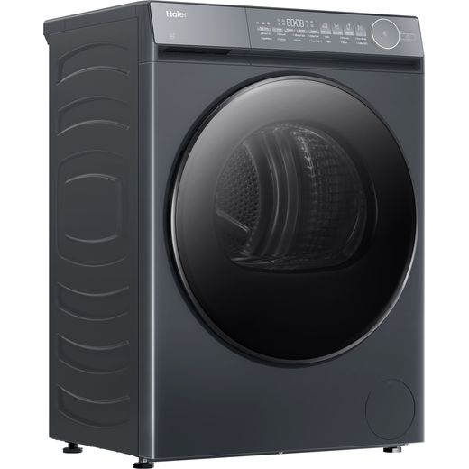 Haier X Series 7 HD100-C367GU1-UK Wifi Connected 10Kg Heat Pump Tumble Dryer - Graphite - Right perpsective shot 
