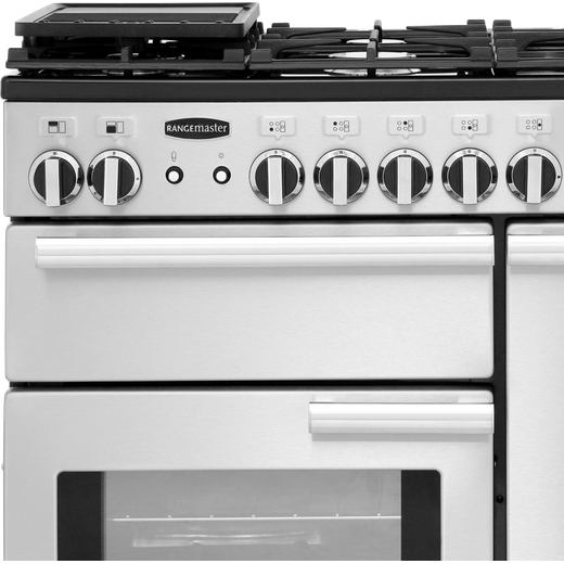 Rangemaster Professional Plus Gas Range Cooker - Stainless Steel 