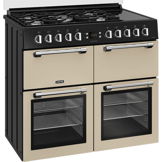Leisure Chefmaster 100cm Dual Fuel Range Cooker - Cream - Right perspective