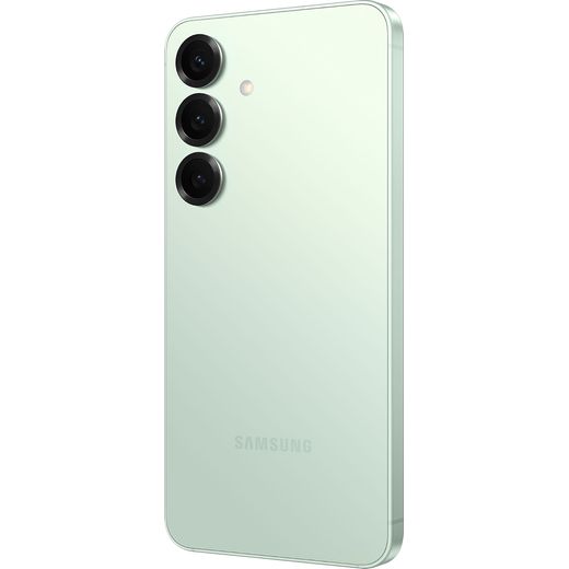 Samsung Galaxy S25 128GB Smartphone in Mint - Back left perspective