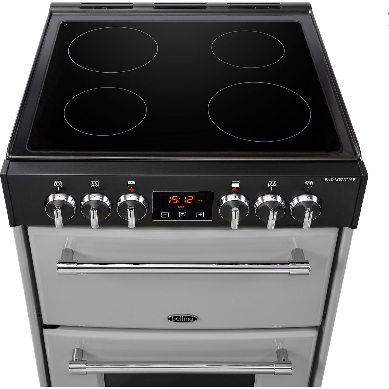 black and silver electric cooker