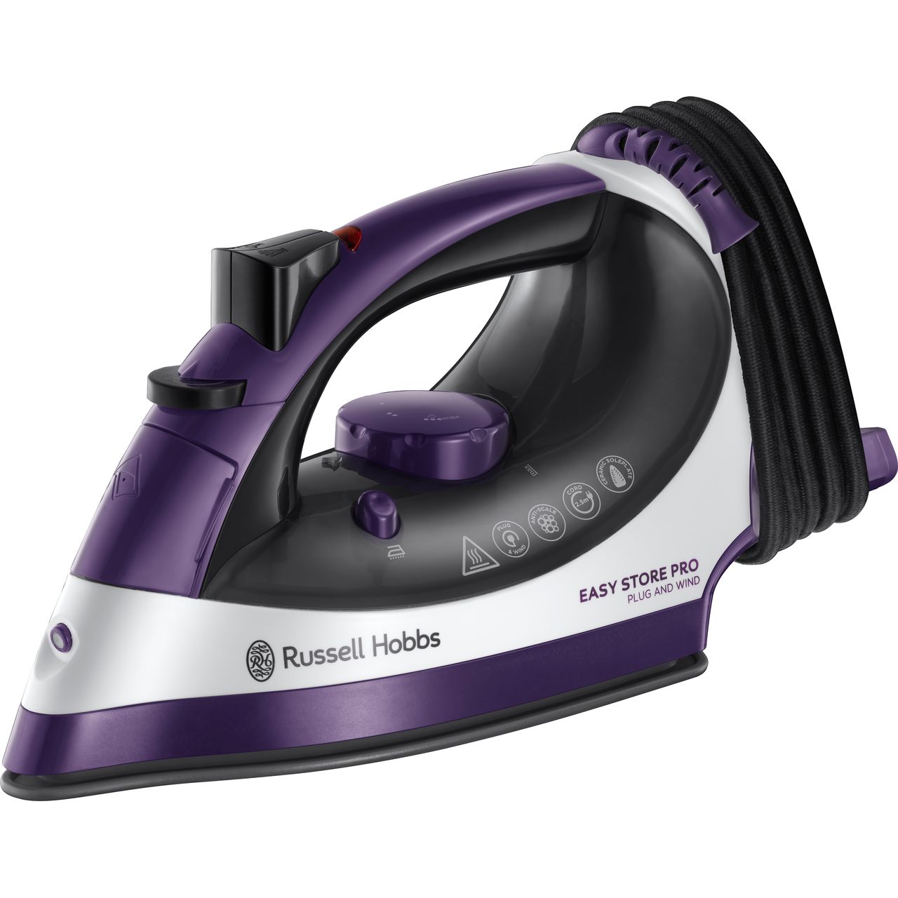 Russell Hobbs 23780 2400 Watt Iron -Purple / White Review