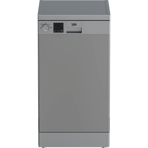 Beko DVS04020S Slimline Dishwasher - Silver - E Rated