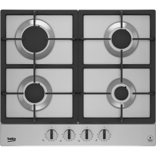 Beko HIAG64325SX 58cm Gas Hob - Stainless Steel