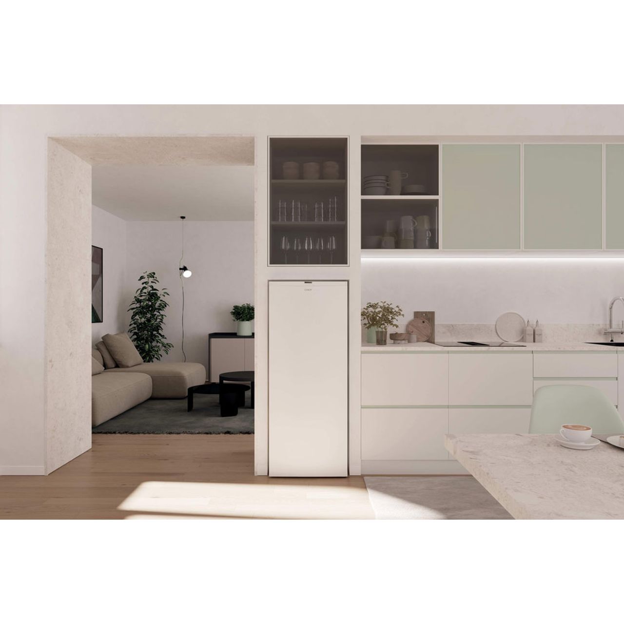 Candy 169L Upright Freezer | CNUQ2L513EWK_WH | ao.com