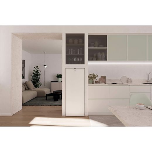 Candy CNUQ2L513EWK 138cm Upright Freezer - White - Freezer in kitchen shot