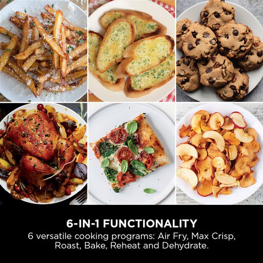 Ninja Double Stack XL SL400UK Air Fryer - Black / Grey - Annotation - 6-in-1 functionality
