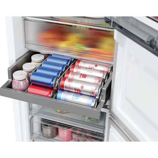 Hoover HONCQ3T518EWWK 185cm 50/50 No Frost Fridge Freezer - White  - close up drawer shot