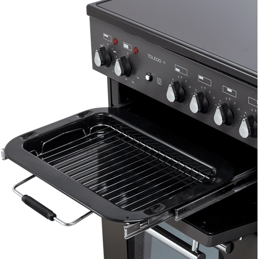 Rangemaster Toledo + 90cm Electric Range Cooker with Induction Hob - Slate
