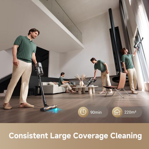 Dreame Z30 Cordless Vacuum Cleaner - Black - Annotation - Large coverage cleaner