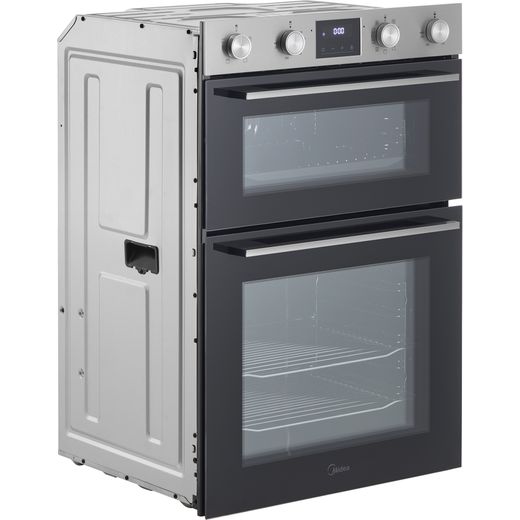 Midea MBOD70M30D0-SS Built In Electric Double Oven - Stainless Steel  - right perspective shot
