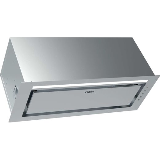 Haier I-Design HAPY72ES6XGG 73cm Canopy Cooker Hood - right perspective