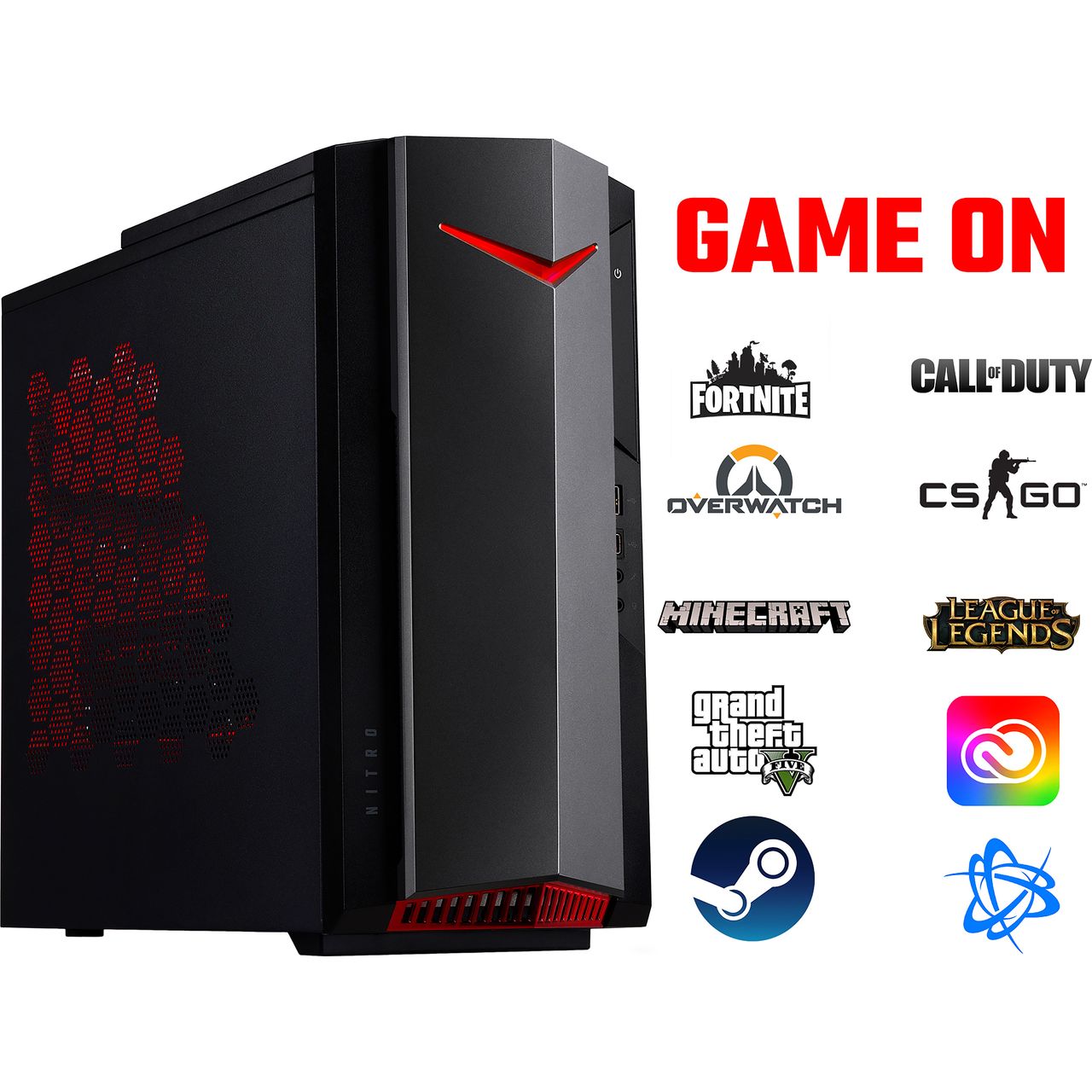 Dg E2dek 007 Acer Nitro 50 620 Gaming Desktop Ao Com Dg E2dek 007 Acer Nitro 50 620 Gaming Desktop Ao Com