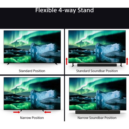 Sony Bravia 55" 4K Ultra HD OLED Smart TV - Annotation -  Flexible stand shot