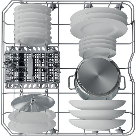 otpoint Standard Dishwasher - Stainless Steel  - top basket view shot