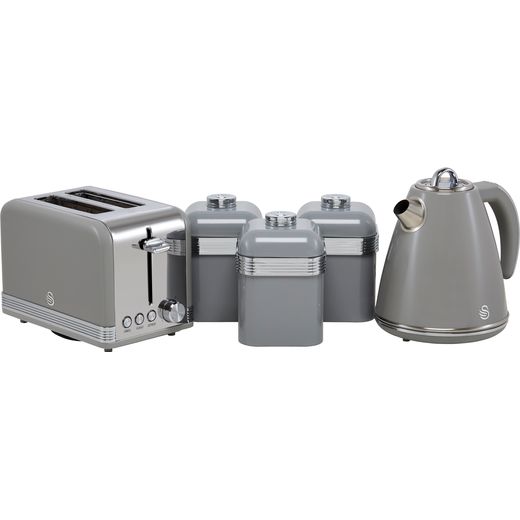 Swan Retro STRP3022GRN Kettle And Toaster Set - Grey
