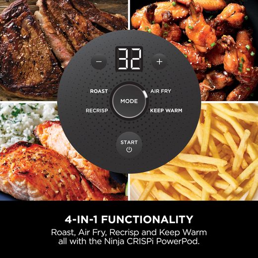 Ninja FN101UKST Air Fryer - Stone - Annotation - 4 in 1 function shot 