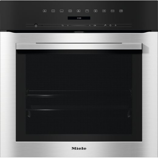 Miele ContourLine H7162BP Built In Electric Single Oven - Clean Steel - A+ Rated