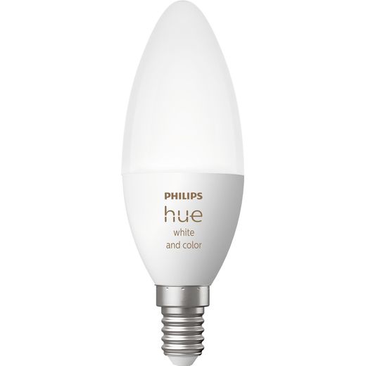 Philips Hue White and Colour E14 Smart Bulb - A+ Rated