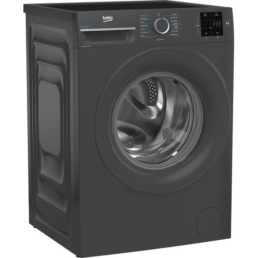 Beko B3W31041A 10kg Washing Machine with 1400 rpm - Black - Right perspective shot