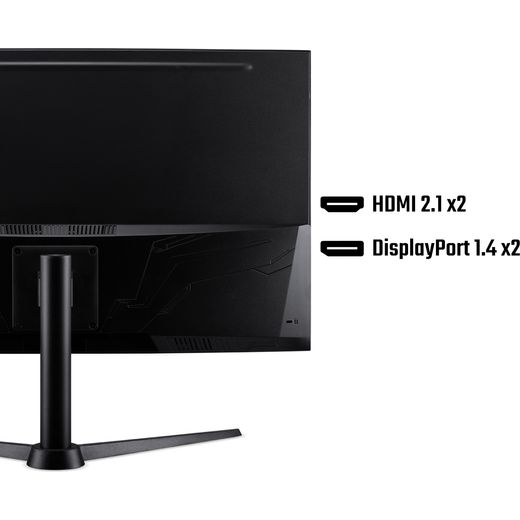 Acer Nitro XZ322QUV3bmiiphx Quad HD 31.5" Gaming Monitor - Black - Annotation - Ports