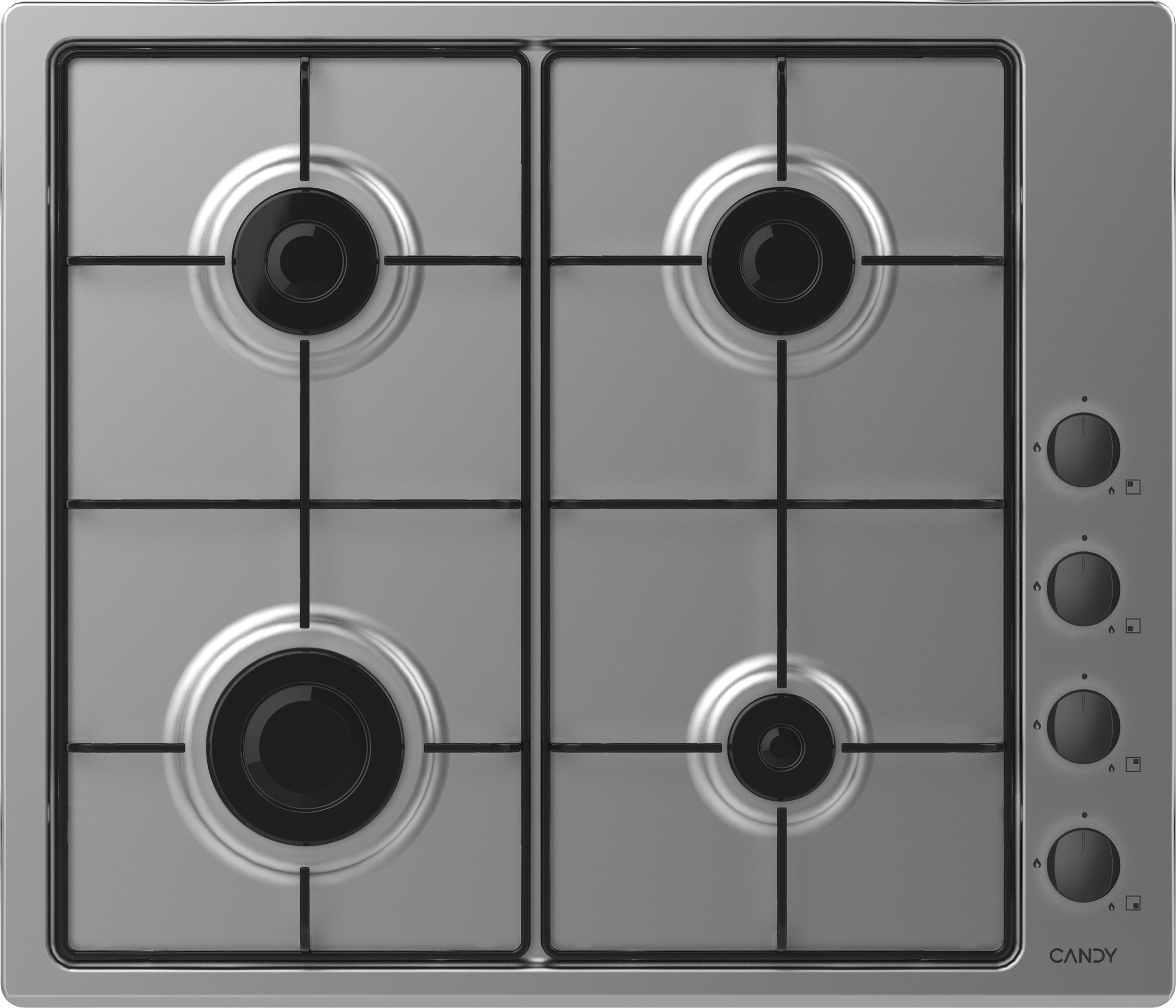 Candy CHW6LBX 4 Burner Gas Hob - Stainless Steel