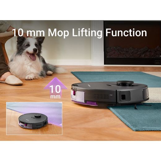 Eureka E20 Robotic Vacuum Cleaner - Graphite / Purple - Annotation - lifting function shot