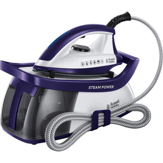 Russell Hobbs 24440 Pressurised Steam Generator Iron - Purple / White