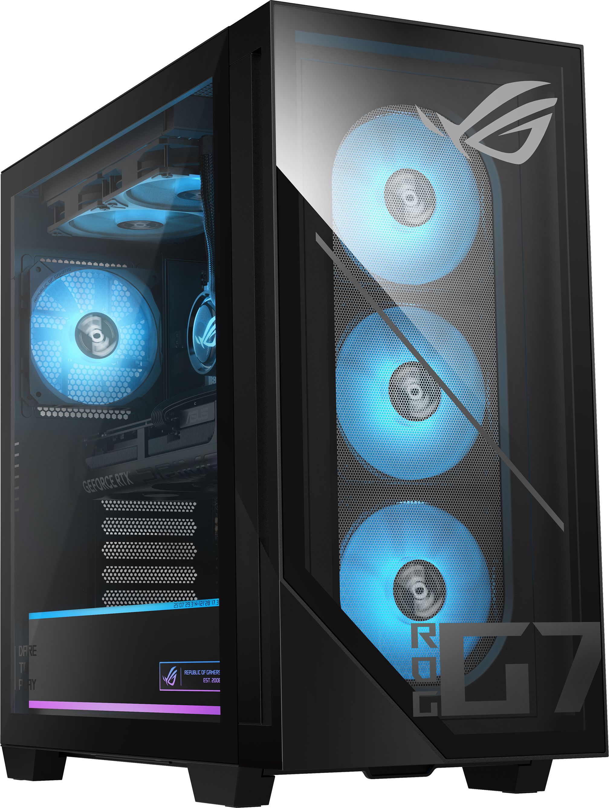 Asus - ROG G700 - Gaming PC - AMD Ryzen 7 - NVIDIA GeForce RTX 5060 Ti - 1TB SSD - Black