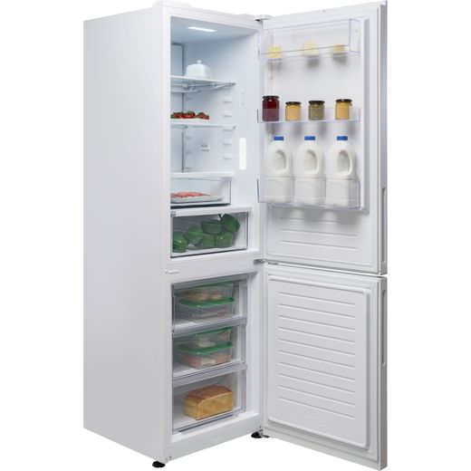 AEG 7000 Series ORC7P321DW 187cm 60/40 Fridge Freezer - White - Right perspective with door open shot