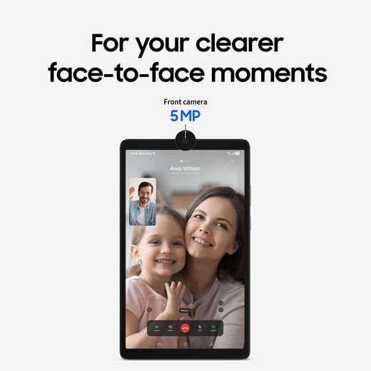 Samsung Galaxy Tab A11 " Tablet - Grey - Annotation - face to face clearer shot