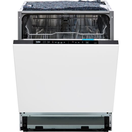 Beko Fully Integrated Standard Dishwasher - Black with Fixed Door Fixing Kit - Front shot