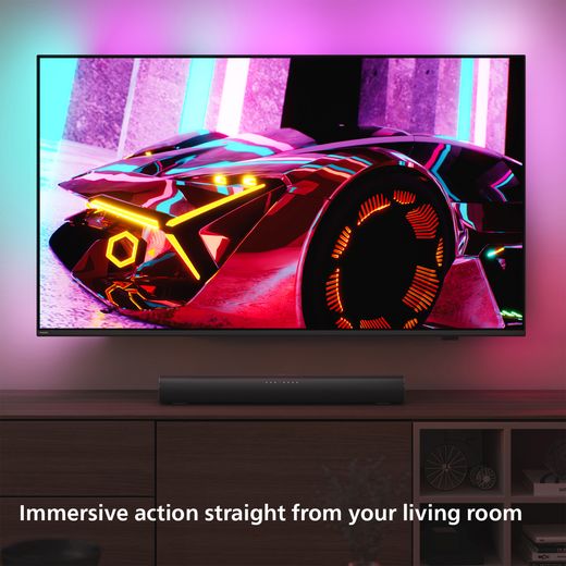 Philips TAB6100/10 Bluetooth 2.1 Soundbar - Grey - Annotation - Immersive action