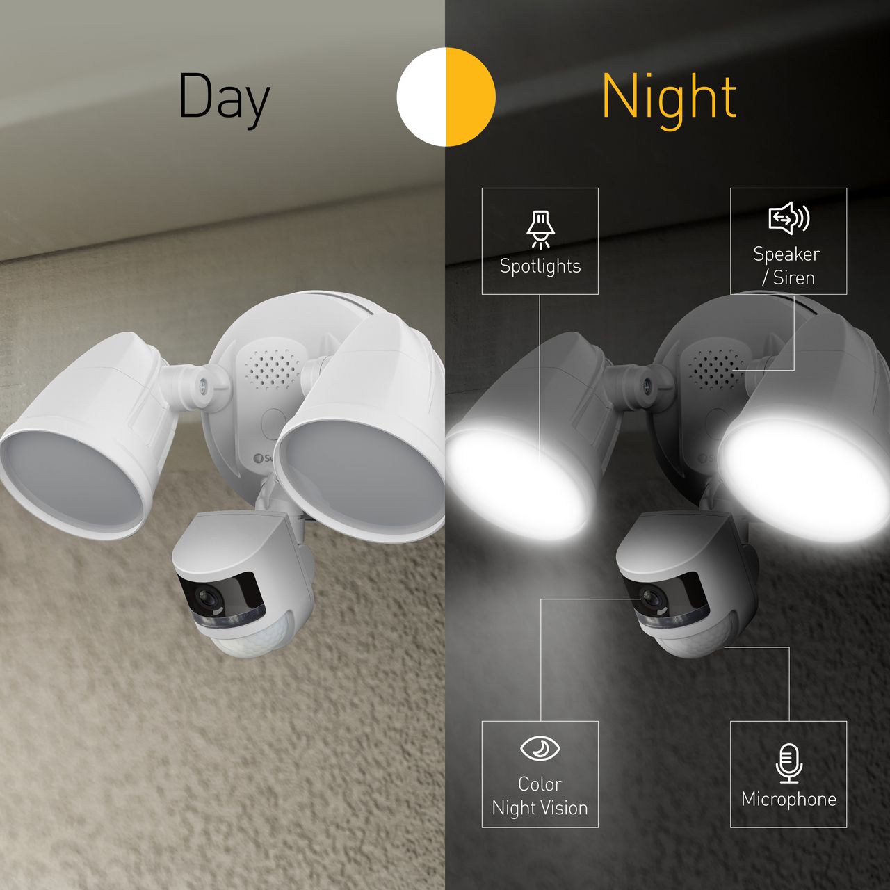 Swann Floodlight smart camera | SWIFI-4KFLOCAM-EU | ao.com