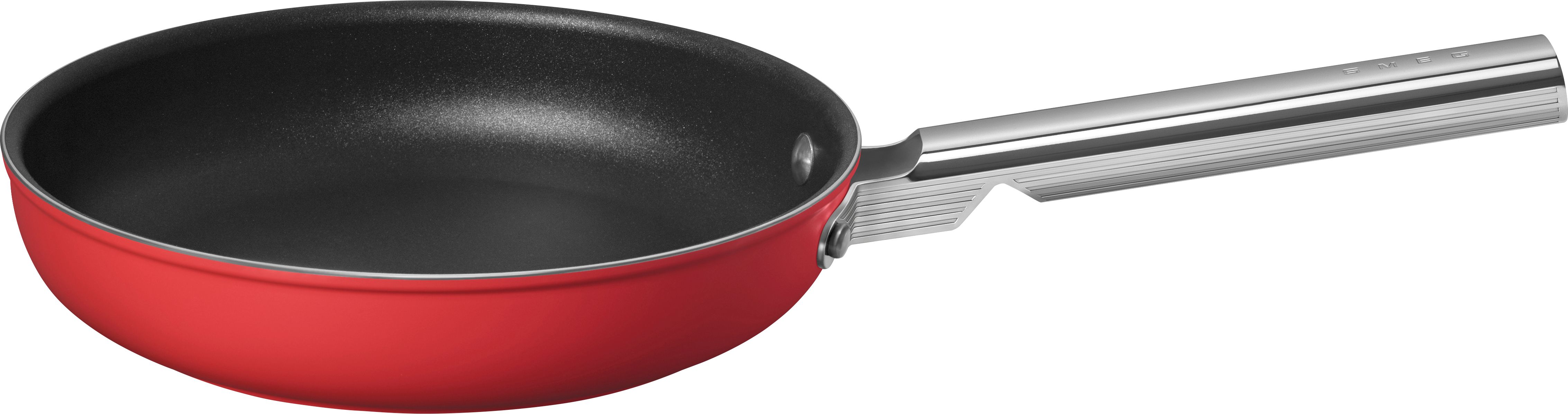 Smeg Red Frying Pan 24cm Aluminium Non-stick All-purpose Pan