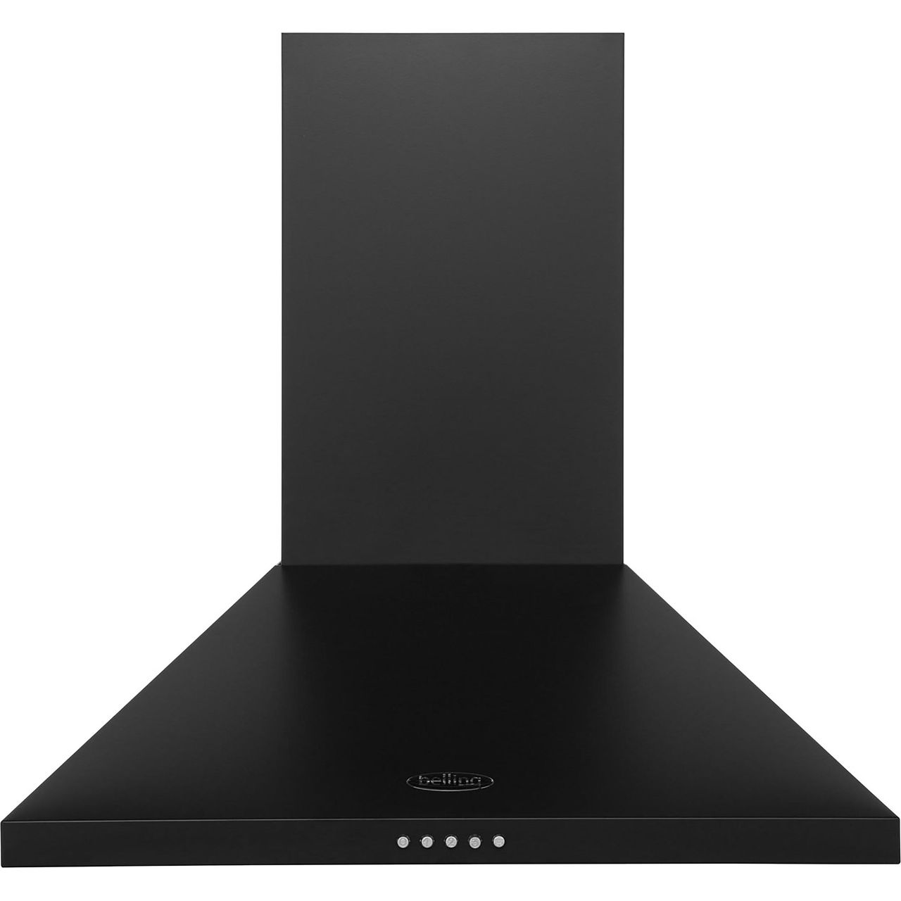 belling cooker hood black